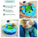 Bright Starts Disney Baby Finding Nemo SuperSeat, Fun Baby Seat for Sitting Up, Playtime, and Meals, Ages 4 Months to 4 Years, Blue