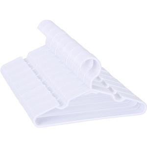 80 Pack White Kids Hangers 11.6 Inch - Baby Clothes Hangers for Toddler & Child, Durable Plastic Children's Hangers for Closet, Pants, Coats, Skirts (Non-Slip, Space-Saving)