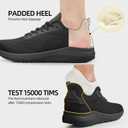 2 x Non Slip Shoes for Men Food Service Slip Resistant Work Shoe Mens in Restaurant Kitchen Chef Slip On Walking Sneakers Breathable Lightweight (Black)
