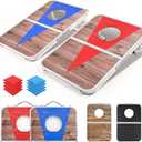 ROPODA Portable Cornhole Board Set,24 x 16 in Corn Hole Games for Adults with 8 Bean Bags, Lightweight Aluminum Alloy Edging Cornhole Set for Outdoor GamesBeach and Tailgates. (RED)