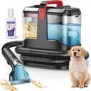 C9 Portable Carpet & Upholstery Cleaner Machine, Spot and Stain Deep Cleaner with Remover Formula for Pets,Stairs,Couch Area Rugs,Upholstery,Car Seat (Red)