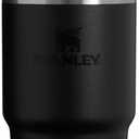 Stanley Quencher FlowState 20 oz Tumbler Vacuum Insulated Stainless Steel Tumbler with Lid and Straw for Water, Tea or Iced Coffee, Smoothies, Smoothies, H2.0 (Black 2.0), Stainless Steel Tumbler