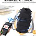 Water Bottle Bag 40 oz Crossbody Holder for Walking Hiking Insulated Carrier Purse with Adjustable Strap