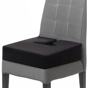 Extra Thick Office Chair seat Cushion, Back and Hip Pads, Non-Slip seat Cushion for Long Hours in wheelchairs/Cars and Dining Chairs. (Black)