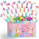 Magic Water Aqua Elf Fairy Toy Kit, Magic Water Gel Kit -24 Magic Gel&16 Molds - DIY Squishy Maker Aqua Fairy Pets Creative Art Crafts Kits for Kids