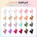 PEACECOLOR 52Pcs Poly Nail Gel Kit with Drill and U V Light 24 Colors Poly Nail Extension Gel with Cat Eye Nail Polish Glossy Matte Top Coat Nail Rhinestones Starter Kit Home Salon DIY Gifts for Women