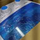 Portable Washing Machine, 6.6 Lbs Mini Washer Machine, 110V Single Tub Semi-Automatic Portable Laundry Washer Compact for Apartments, RV, Dorms, Traveling, Blue