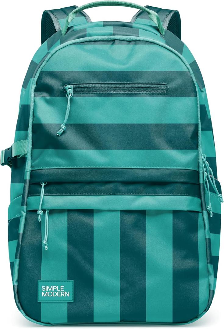 Simple Modern Kids Backpack for School | 20L Laptop Backpack | Striped, Medium | 20 Liter