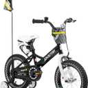 JOYSTAR Little Rock 12 Inch Kids Bike for 2-4 Years Boys Black