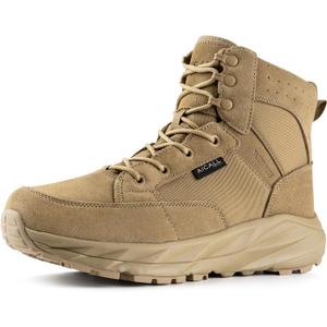 Lightweight Tactical Boots Men's Waterproof Military Boots Hiking Work Boots 6 Inches Breathable Desert Boots, Size 6