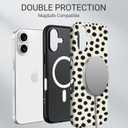 TPU Phone Case for iPhone 17, MagSafe Wireless Charging Compatible, Shockproof Slim Fit Protective Cover with Anti-Yellowing & Raised Camera Protection (Black spot, iPhone 17(6.3"))