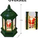 Christmas Snow Globes, Glitter Lighted Snow Globes Lantern Tabletop Decorations-Santa Claus