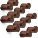 Roowest 12 Pack Wood Wall Hooks Natural Wooden Coat Hooks Wall Mounted Handmade Rustic Decorative Modern Hanging Backpack Hanger for Towel Mug Clothes Holder Heavy Duty Entryway Peg