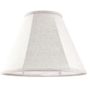 GO&SO Small Beige Lamp Shade for Table Lamps-Bell Bedside Lampshade-6"x13"x9.8" Spider Natural Linen Lampshades Replacement -Traditional Empire Shade Style with Elegant- Assembly Required