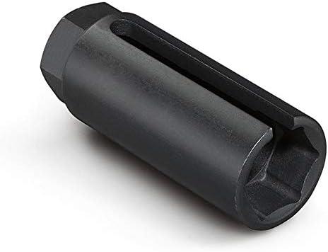 Oxygen Sensor Socket with Side Wire Cutout 3/8 Inch Drive x 7/8 (22mm) fits All Vehicle O2 Removal and Installation Offset Oxygen Sensor Socket (Black)