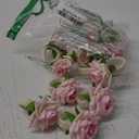 12 Pcs Pink Flower Napkin Rings Handcraft Floral Napkin Holder Table Decor for Summer Wedding Picnics Banquet Birthday Party