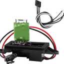 89019088 AC Blower Motor Resistor Kit with Harness Fit for 2003 2004 2005 2006 Chevy Silverado 1500 2500 Avalanche Suburban Tahoe GMC Sierra Yukon C'adillac Escalade 973-405, 15-81086, 22807123