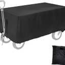 Collapsible Cart Cover(Only Cover),Outdoor Folding Garden Wagon Cart Heavy Duty Cover,Waterproof Dustproof UV Resistant Only Cover- 33" L x 21" W x 19" H