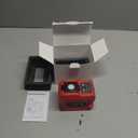 220W Azocek Power Inverter Compatible with Milwaukee 18V Battery, DC 18V to AC 110V Portable Power Station with 1 AC Outlet, 2 USB Ports & 1 Type-C Fast Charging, 400LM LED Work Light (Red)