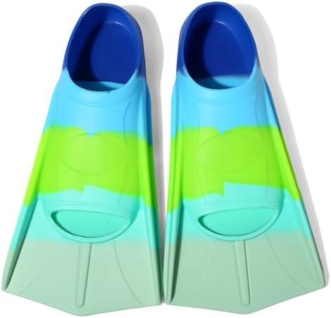 Fanwill Kids Swim Fins,Short Comfortable Flippers for Lap Swimming and Training for Child,Girls,Boys,Beginners, Small