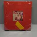 popotop Photo Album Self Adhesive with Picture Display Window,60 Pages DIY Scrapbooking Supplies Kit for 4x6 8x10 Picture,Linen Cover Memory Book for Baby Wedding, with Scraper and Metallic Pen (Red)