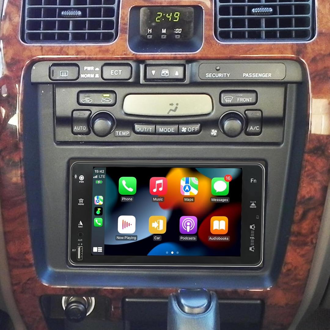 Radio for Toyota 4runner 1996 1997 1998 1999 2000 2001 2002 Radio Stereo Upgrade Wireless Carplay & Android Auto 7 Inch IPS Touch Screen WiFi GPS BT FM Backup Camera SWC(Not Support JBL)