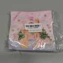 80 Pcs Christmas Pink Gingerbread House Paper Napkins Snowman Gingerbread Man Xmas Tree Happy Birthday Disposable Napkins Merry Christmas Party Table Decorations Supplies