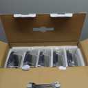 5-Pack Borosilicate Glass Containers with Tempered Lids, 35.2oz/4.4 Cup Airtight Meal Prep Set, Microwave/Freezer Safe (Blue)