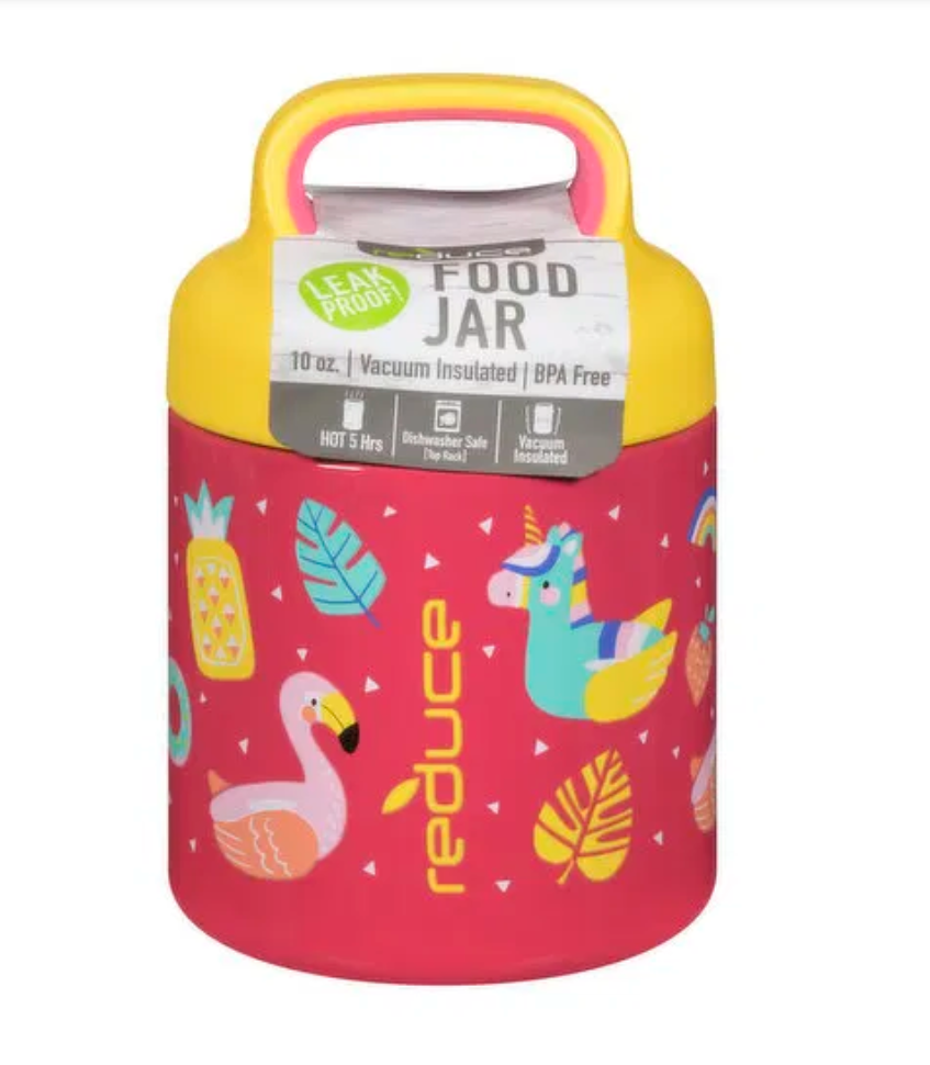 Reduce - Kids Insulated Food Jar, Pool Party, 10oz, 1 Ounce