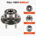Front Wheel Hub Bearing Assembly Compatible with Chevy Cruze 2011-2015 1.4L 1.8L for Chevy Cruze Limited 16 Replacement 513315 2PCS