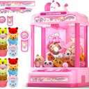 Skirfy Claws Machines for Kids Age 6+, Mini Vending Machines Girls Unicorns Toys with Sound & 20 Mini Plush Toys,Arcades Game Indoor Toy for Home Party Birthday