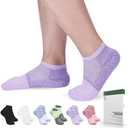 Bulinlulu Diabetic Socks for Women&Men-6 Pairs Bamboo Viscose Non Binding Diabetic Ankle Low Cut Sock Size 6-9 9-11