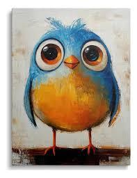 Framed Vintage Wall Art Bird Flower Canvas Wall Art Hummingbird Pictures Wall Decor Nature Botanical Prints Colorful Aesthetic Artwork Paintings for Living Room Bedroom Bathroom 16x24in