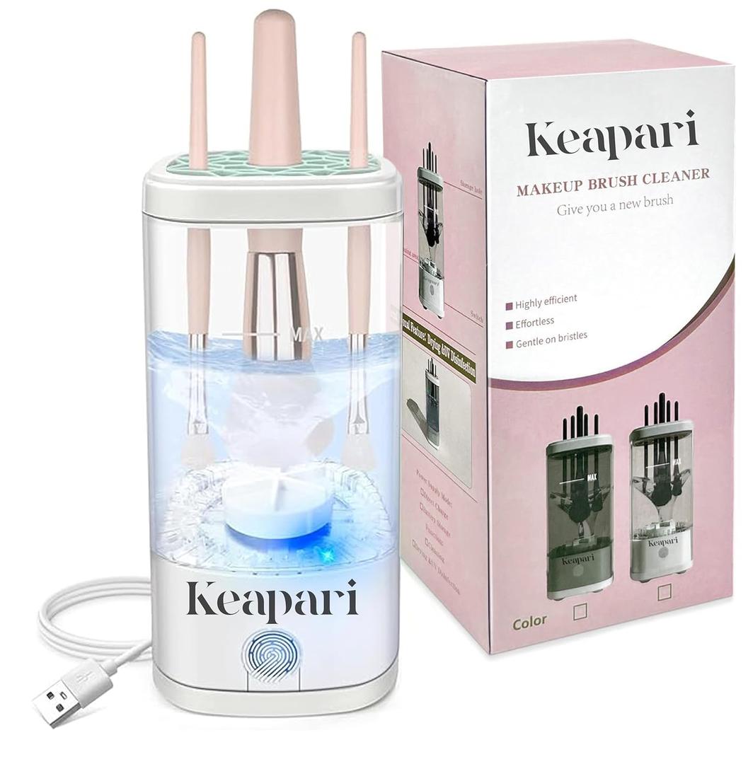 Electric Makeup Brush Cleaner Machine, Ultimate Efficient Automatic Cleaner for All Types of Makeup Brushes