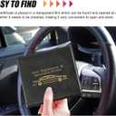 2 PCS Auto Registration & Insurance Holder Storage Bag, Leather Short Bifold Business Holder, Built-in Transparent Protection Bill Organizer, Universal for Cars Storage Parts (Black & Yellow)