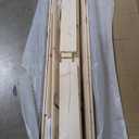 SMARTSTANDARD 36in x 80in Sliding Barn Door with 6.6ft Barn Door Hardware Kit Included, Unfinished Solid Spruce Wood Door, Assembly Required, DIY, Stainable, Natural