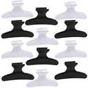 BAHABY Hair Clips for Styling Sectioning 11 Pack Black White Butterfly Clamps Hair Claw Clips Pro Salon Hair Clips for Styling, Sectioning, Cutting and Coloring