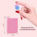 1.2-inch Premium Pink American Mahjong Tile Set. Made of Durable and Sturdy Melamine. Perfect for Multiplayer Games, on-the-go Gaming, and Playing with Family and Friends.