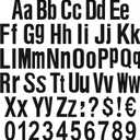134 Pcs 5 Inch Bulletin Board Letters Colorful Alphabet Letters Numbers and Punctuation Cutouts Letters for Bulletin Board Wall Set for Display Board Chalkboard Classroom (Black)