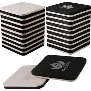 20 Pack 3in.Square Felt Sliders for Hard Surfaces - Heavy Duty Furniture Moving Sliders