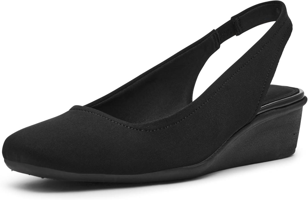 Anne Klein Women's Witty Pump, Blk Stretch, 5.5