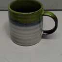 Ceramic Coffee Mugs, 16oz, Large Capacity, Wide Bottom, Transmutation Glaze Craft, Handmade Pottery Mug, Tea Cups with Handle for Office/Home, Dishwasher and Microwave Safe (Light Green)