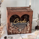 Wooden Card box, Wedding Gift Card Box Large Boxes for Wedding Birthday Bridal Shower Graduation Baby Shower Party