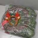 Suncalla 32''Christmas Wreath for Front Door Artificial Cedar Winter Wreath