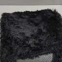Furry Puppy Blanket - Premium Fleece Fluffy Pet Shag Throw Blanket, Anxiety and Stress Relief, Soft, Warm for Cats & Dogs 22x14 Inches (Black, S)