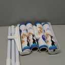 Large Lint Rollers for Carpet, 9.45'' Sticky Rollers for Floor with 360 Sheets, Extendable Long Handle Sticky Mop for Cleaning Couch, Curtains, Cars, Clothing, and Pet Hair