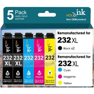 232xl ink cartridge Remanufactured Replacement for Epson 232 XL Ink Cartridges Combo Pack Use with Expression Home XP-4200 XP-4205 Workforce WF-2930 WF-2950 Printer (2 Black Cyan Magenta Yellow)