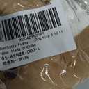 BenSorts Fuzzy Slipper Socks for Women Funny House Slippers with Grips (Brown)