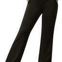 Womens Yoga Pants High Waisted Flare Leggings with Pockets Bootcut Lounge Workout Bell Bottom Trousers M