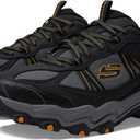 Skechers Men's Stamina Upper Stitch Sneakers (13 Wide, Black/Charcoal)